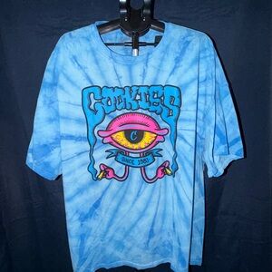 👁️ Cookies “The Eye” Tie-Dye Graphic Tee – Blue – Size 4XL – NWT